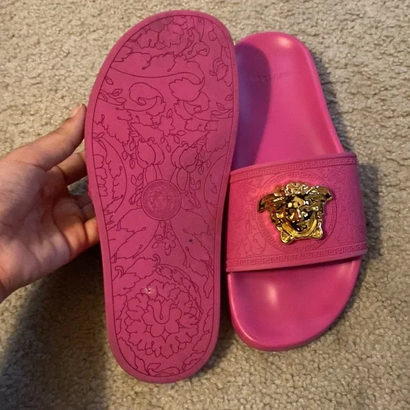 COPY - Pink Versace slides - Picture 2 of 8